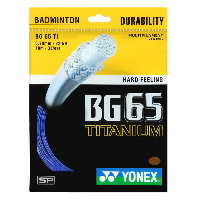 Yonex BG 65 Ti Badminton Racket String Set of 10